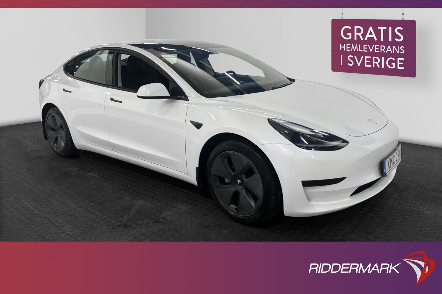 Tesla Model 3 Standard Range Plus 325hk Svensksåld Dragkrok