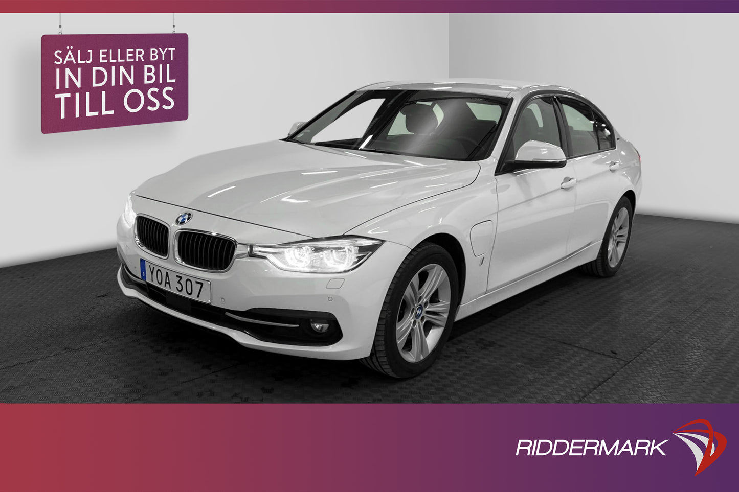 BMW 330e Sedan 252hk Sport line GPS Skinn Rattvärm 0,19l/mil