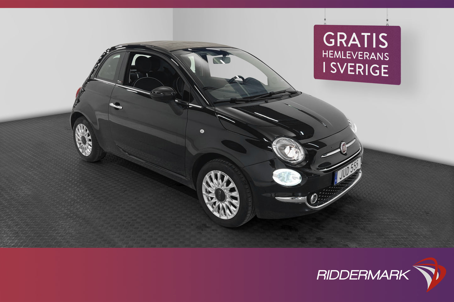 Fiat 500C 1.2 8V  69hk Cab P-sensorer Lågmil Nybytt kamrem