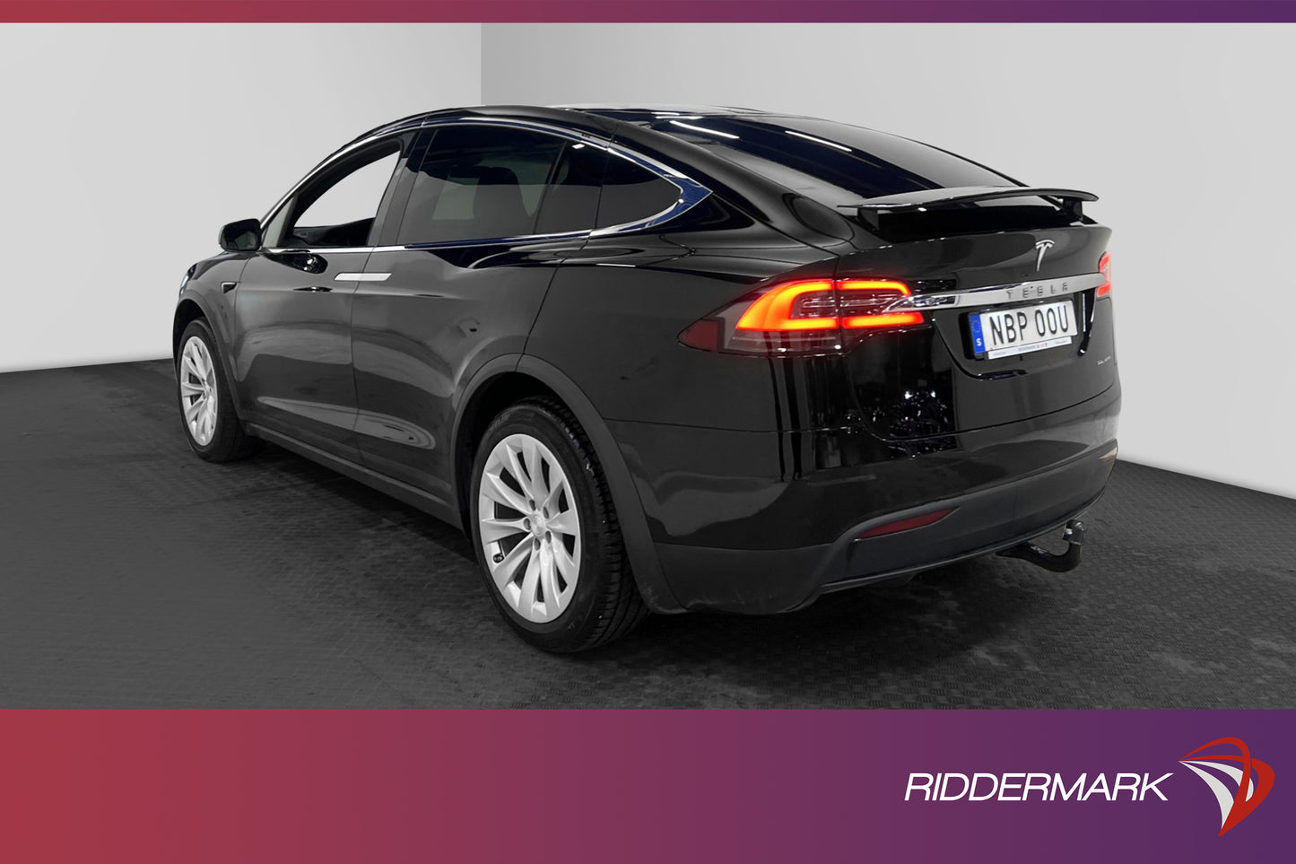 Tesla Model X Long Range AWD 423hk 7 Sits Ljus interiör Drag