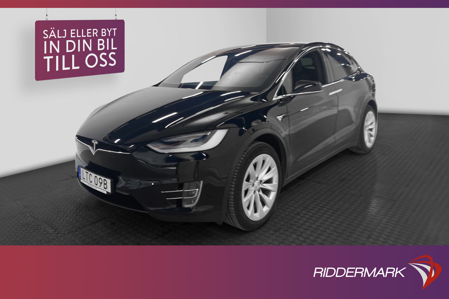 Tesla Model X Long Range 423hk Pano Drag MOMS Svensksåld