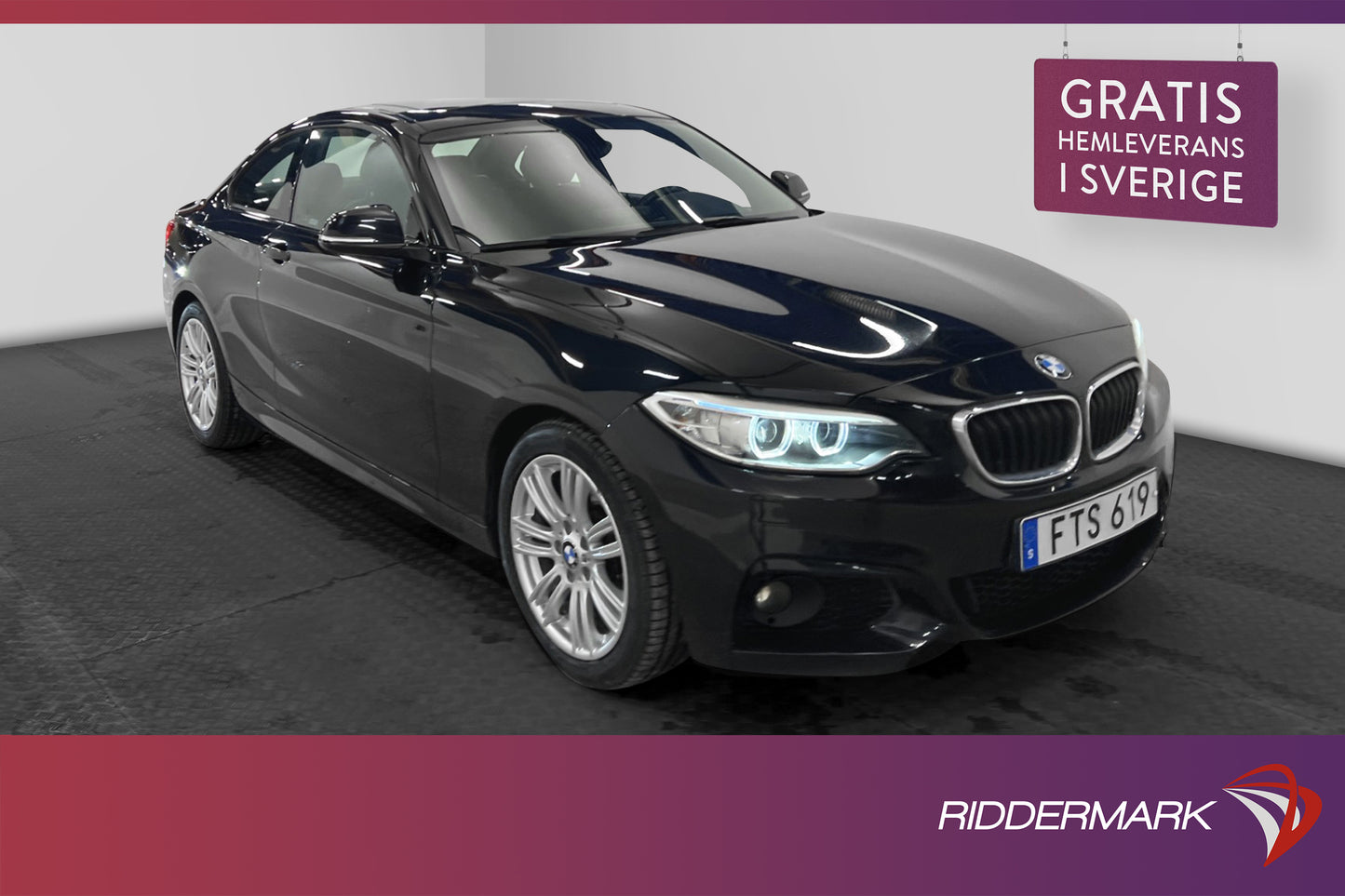 BMW 218 d Coupé 143hk M Sport Pano Rattvärme Sensorer