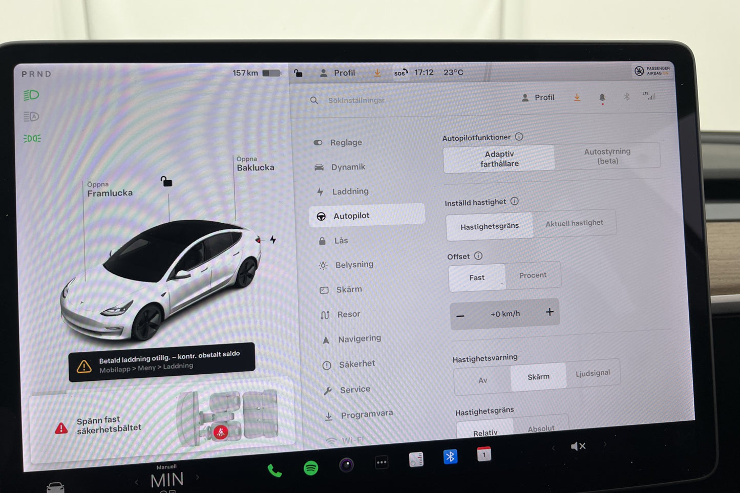 Tesla Model 3 Standard Range Plus En-brukare AP Sv.Såld MOMS