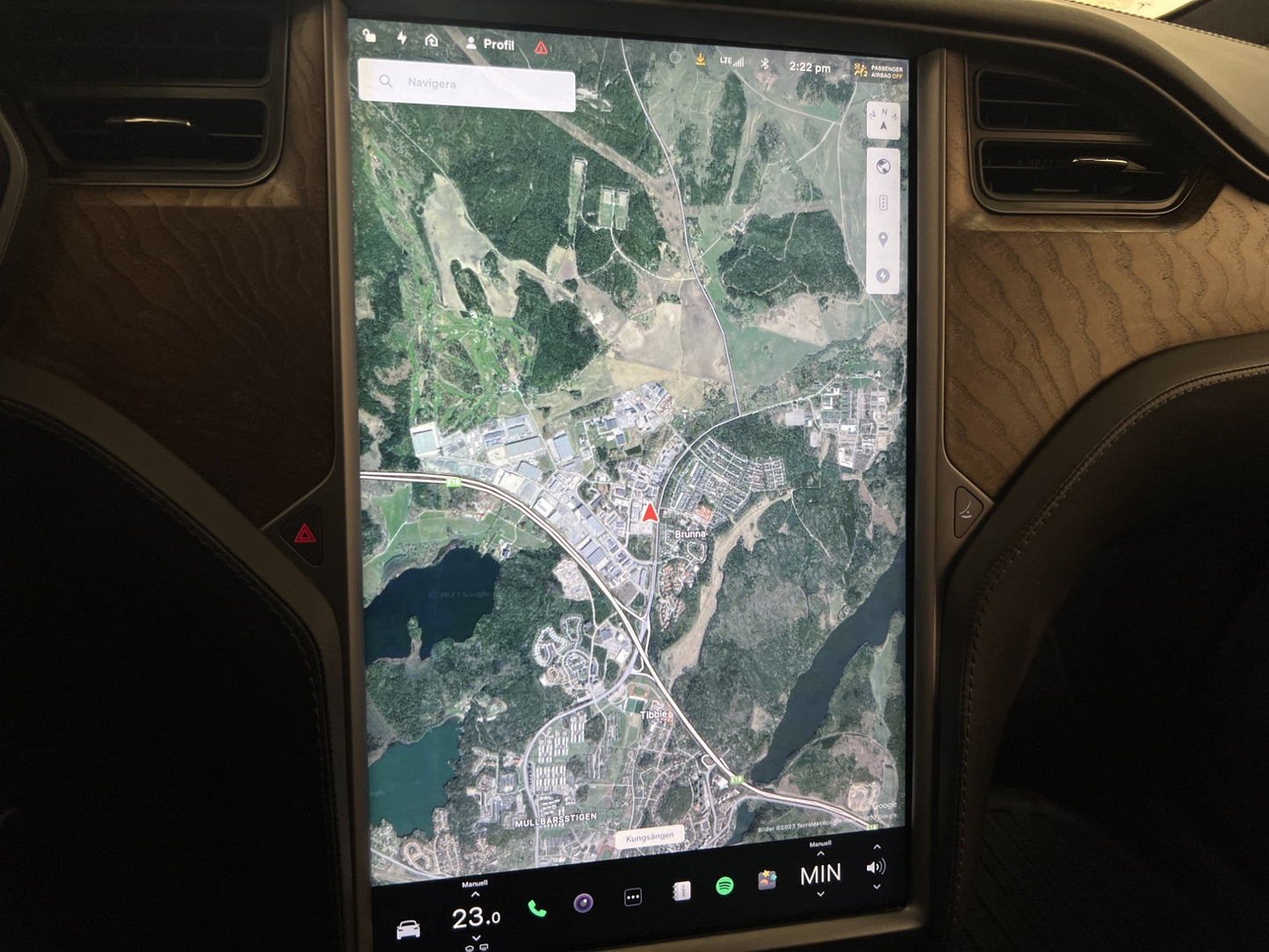 Tesla Model X 100D AWD 423hk 7-sits Luftfjädr Uppgraderad AP