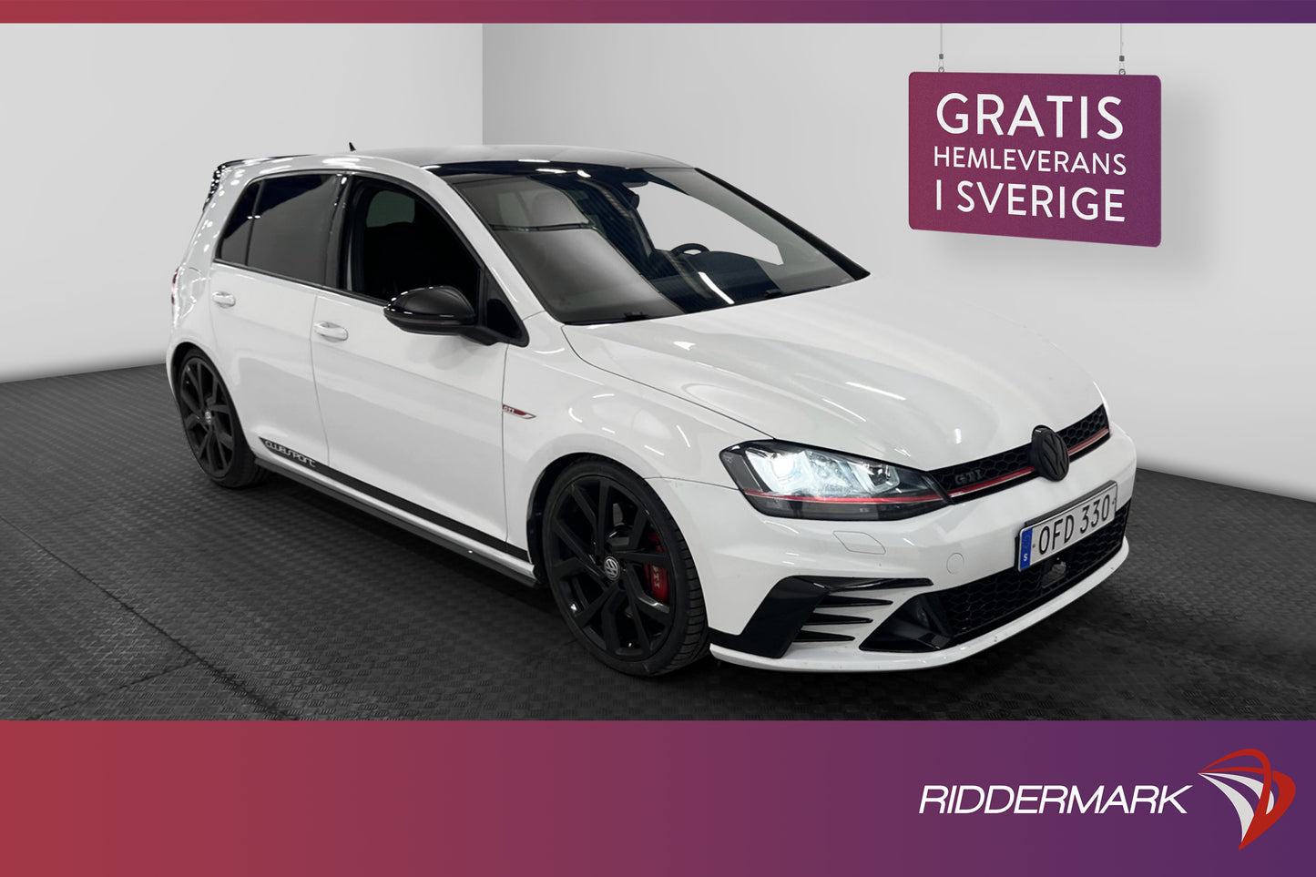 Volkswagen Golf GTI Clubsport 265hk Dynaudio Skalstolar Bkam