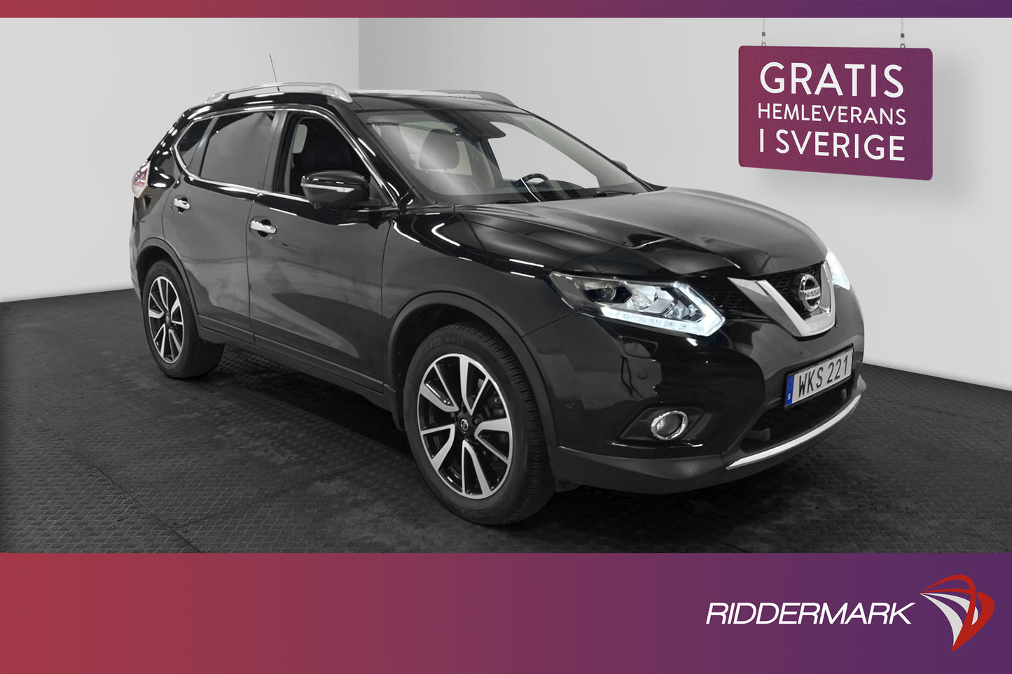 Nissan X-Trail 1.6 130hk Tekna 7-Sits Pano 360° Navi Välserv