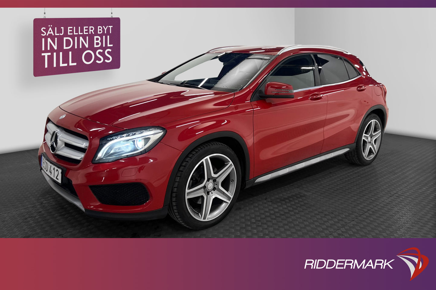 Mercedes-Benz GLA 220 CDI 4M 170hk AMG Kamera Skinn Drag Eu6