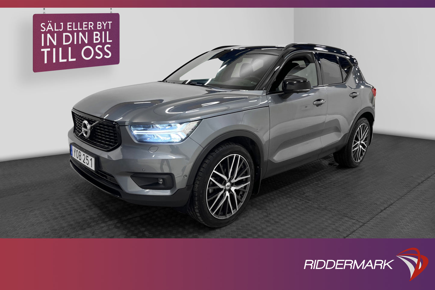 Volvo XC40 T5 AWD 247hk R-Design VOC Pano H/K 360° Navi Drag