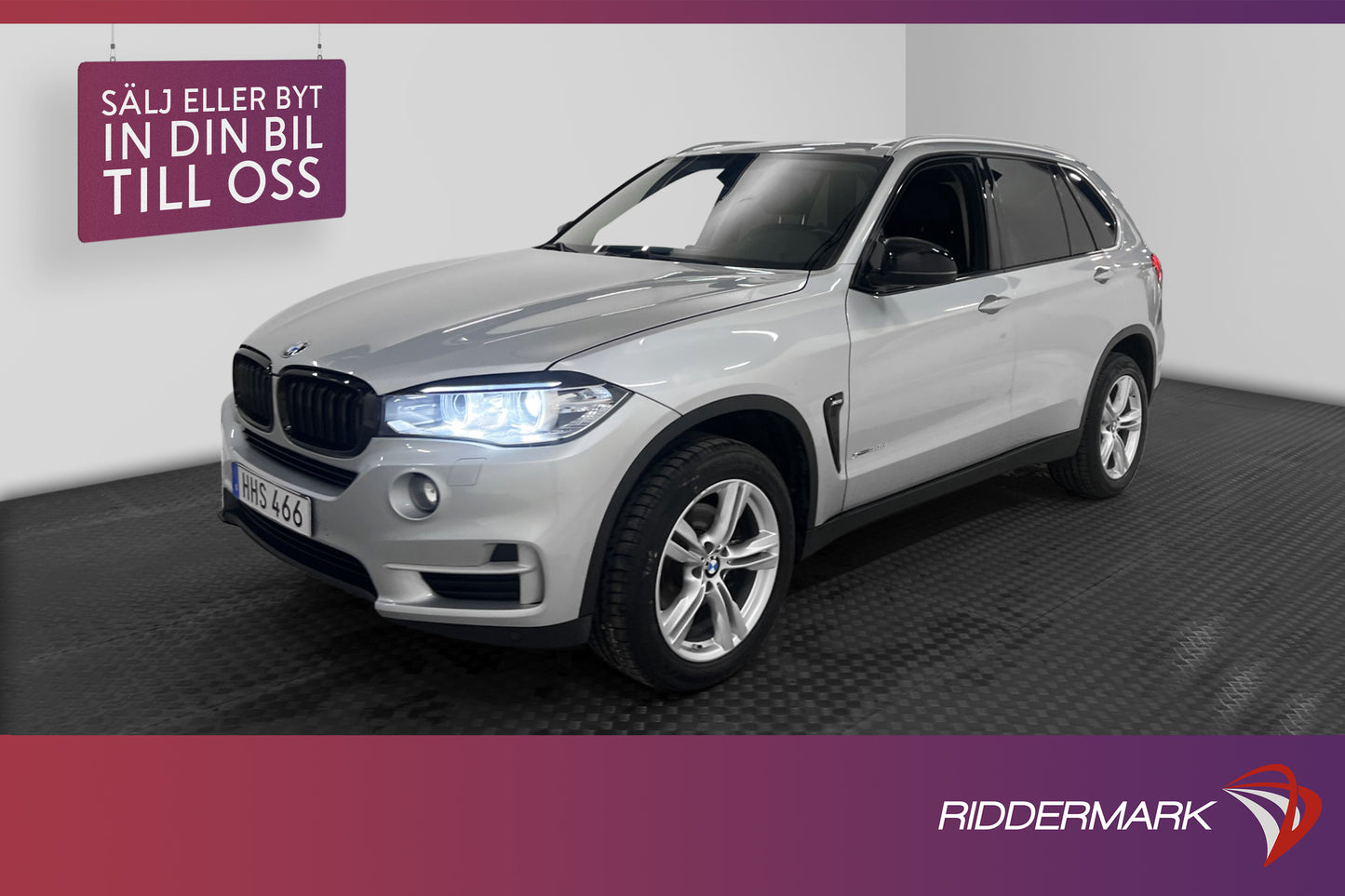 BMW X5 xDrive30d 258hk HUD Drag Skinn Sensorer 0.62L/mil