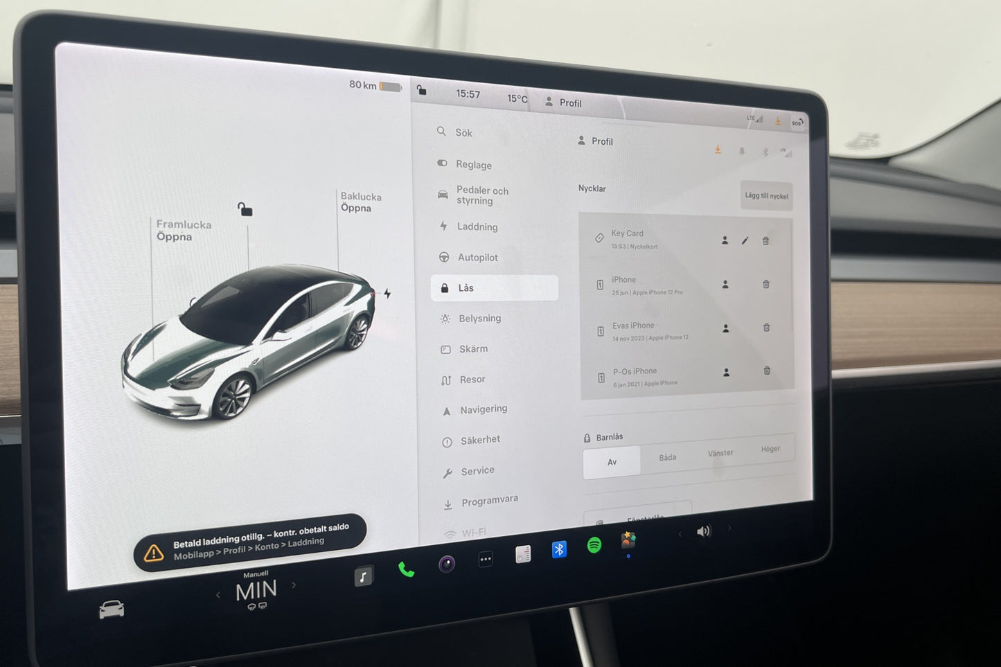 Tesla Model 3 Long Range AWD 440hk En-Brukare Uppgraderad-AP