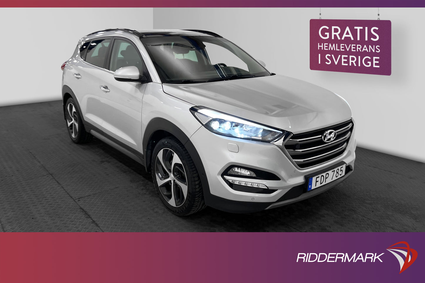 Hyundai Tucson CRDi 4WD 185hk Pano Skinn Kamera Navi Drag