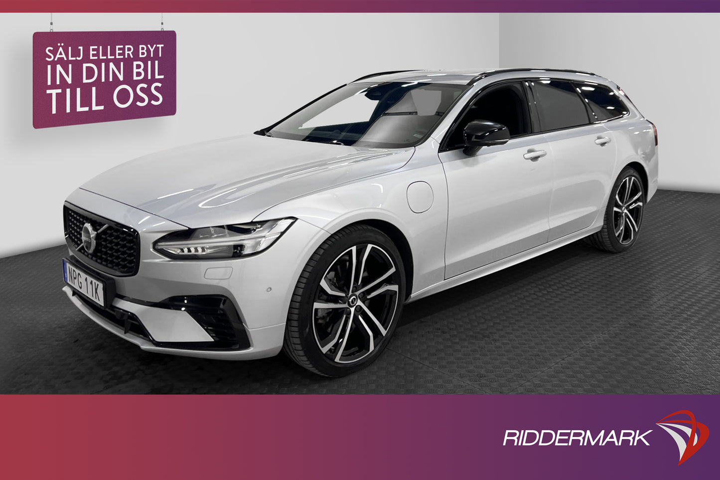 Volvo V90 T8 AWD Recharge 456hk R-Design B&W Pano 360° MOMS