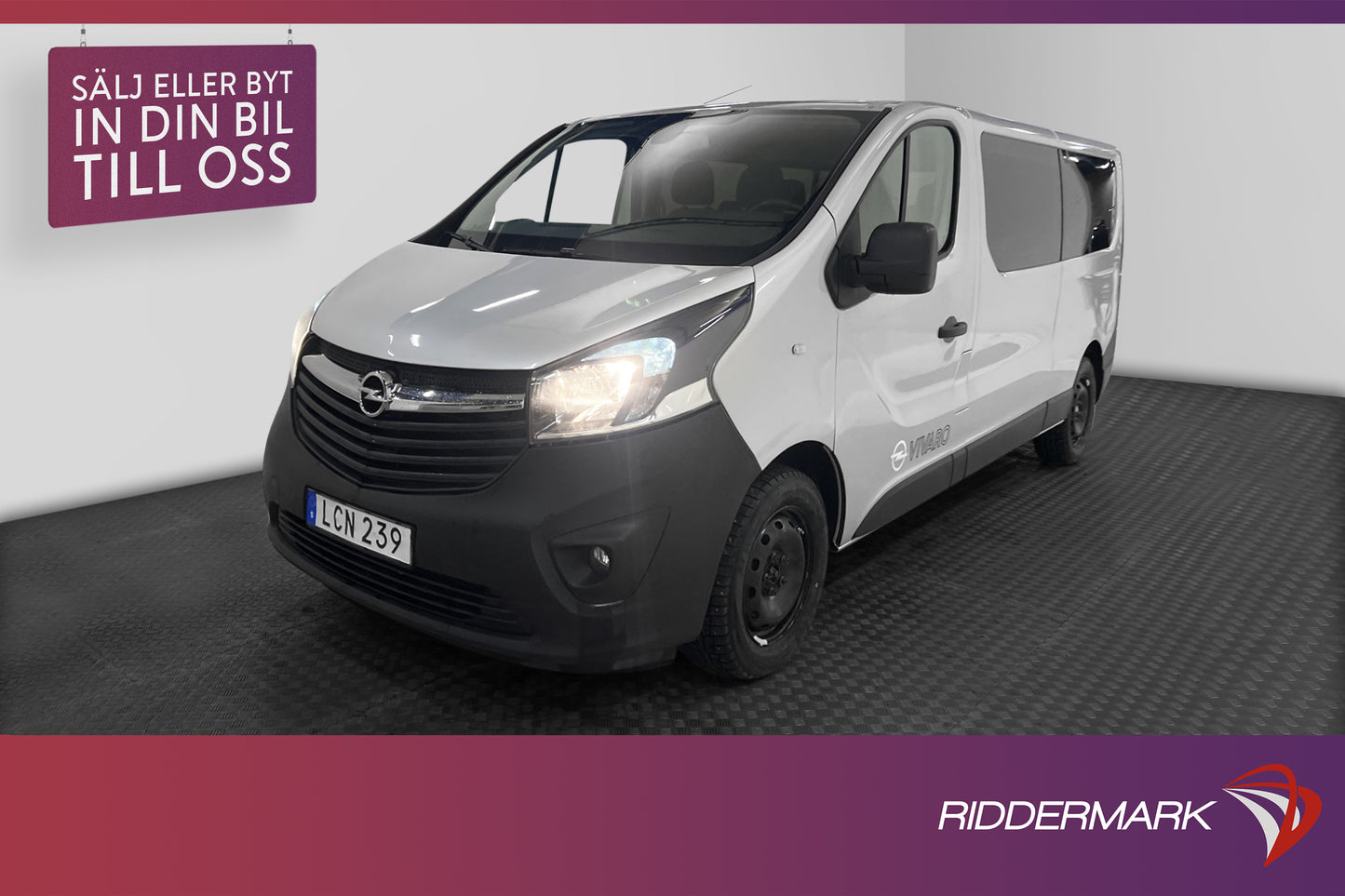 Opel Vivaro Kombi Lång 1.6 125hk 9-Sits B-Kamera 0.57l/Mil