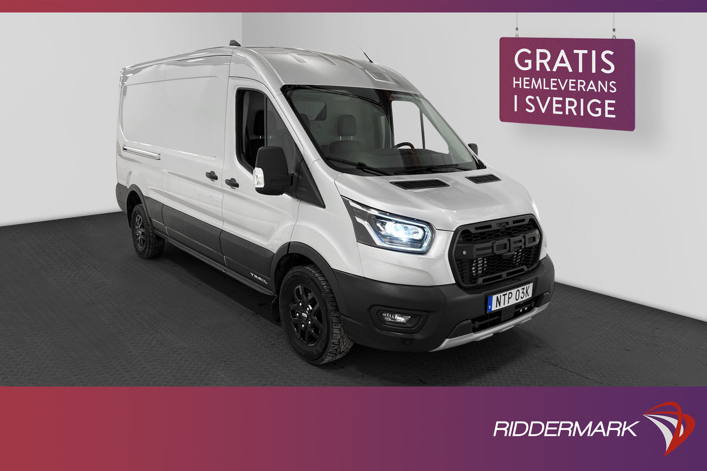 Ford Transit 350 L3H2 AWD  D-Värm Drag 2xDörrar Moms 1-Ägare