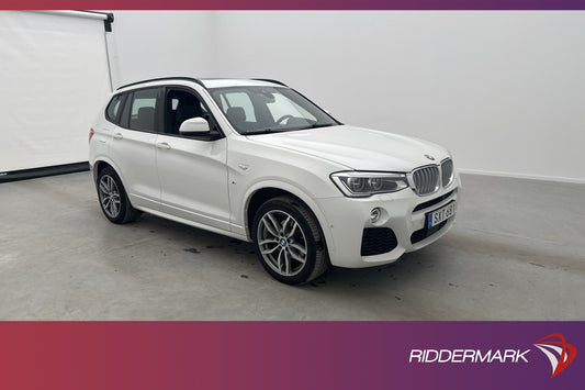 BMW X3 xDrive30d 258hk M Sport Värm Pano B-Kam HuD Navi Drag