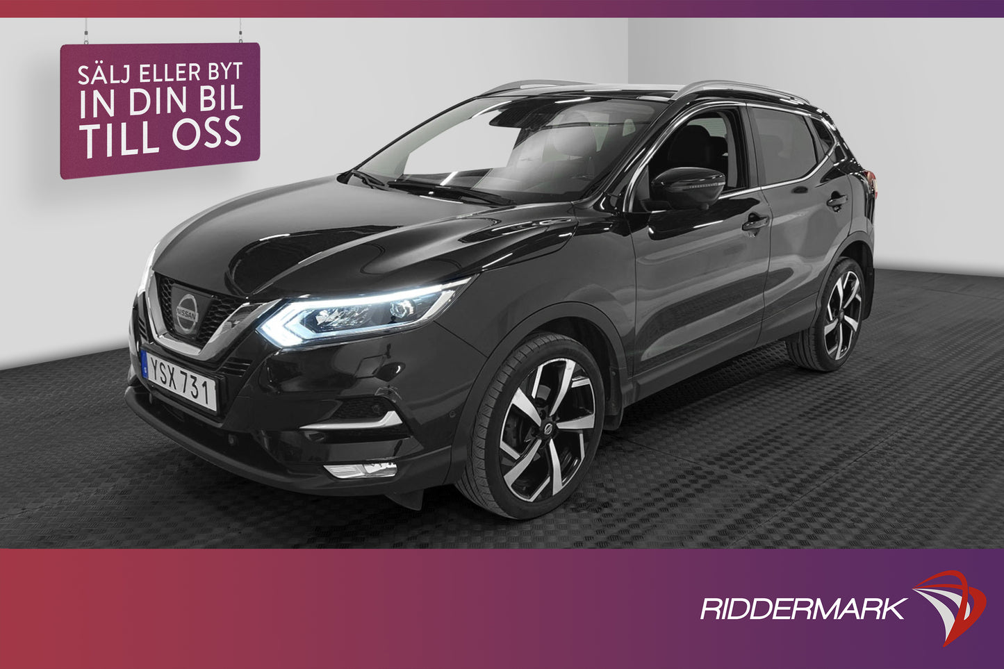 Nissan Qashqai 1.2 DIG-T 115hk Tekna Pano 360° Navi Välserv