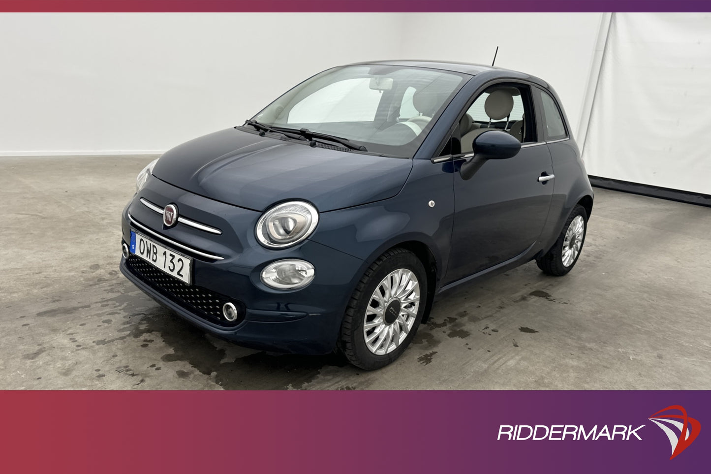 Fiat 500C 1.2 8V 69hk Lounge Panorama Sensorer Farthållare