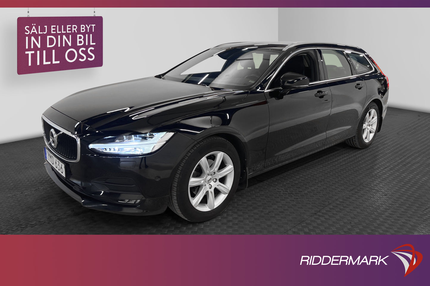 Volvo V90 D3 AWD Business Advanced D-värm VOC Drag Navi